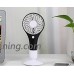 JTONG Portable Handfan Mini Fan USB Rechargeable Electric Fan Air Cooling Handheld Fan Desktop Table Fan Personal Cooling Fans Pedestal Home Desktop Travel Outdoor (Black) - B072B6FYWP